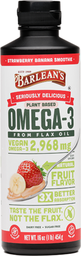 Omega-3 Vegan Strawberry Banana Smoothie 16 oz