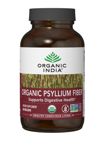 Organic Psyllium Fiber 180 Capsules