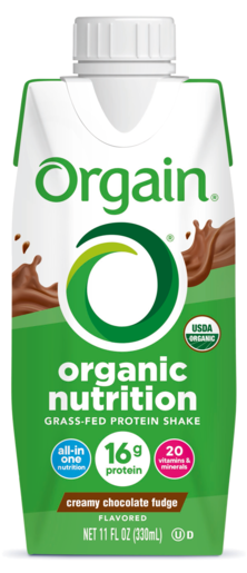 Organic Nutrition Shake Creamy Chocolate Fudge Single Serving Pack