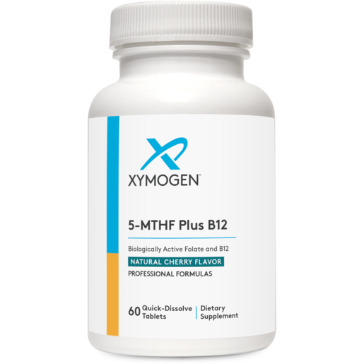 XYMOGEN 5-MTHF Plus B12 Cherry 60 Tablets