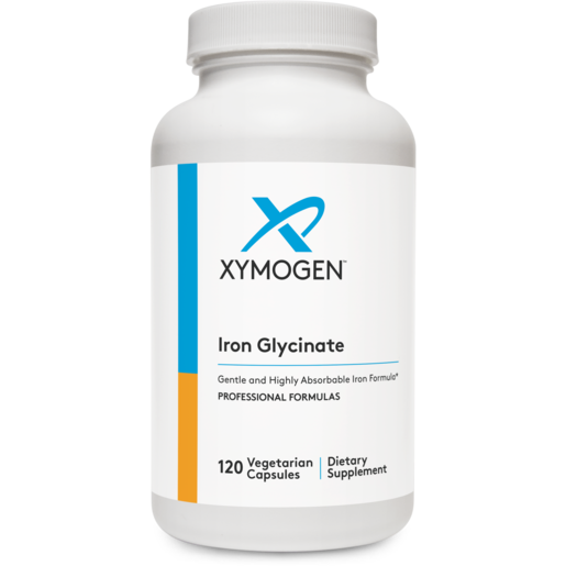 XYMOGEN Iron Glycinate 120 Capsules