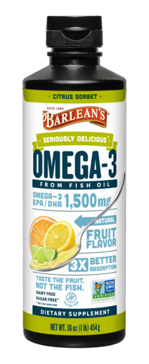 Seriously Delicious High Potency Omega-3 Citrus Sorbet 16 oz