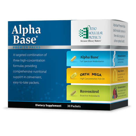 ORTHOMOLECULAR Alpha Base Premier Packs- Provides Essential Fatty Acids