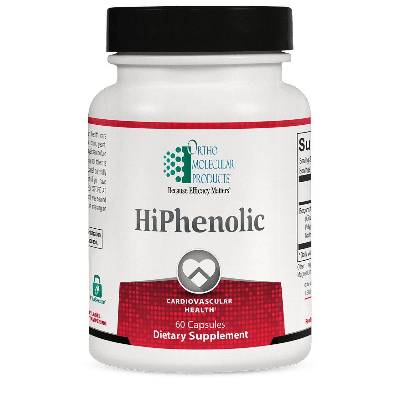 ORTHOMOLECULAR HiPhenolic Cardiovascular Health Capsules- helps maintain energy and metabolic efficiency