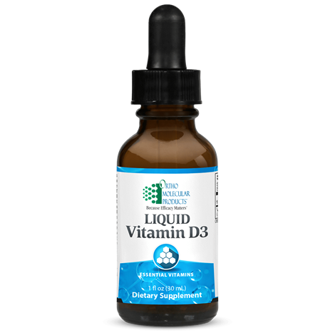 Ortho Molecular Liquid Vitamin D3 supplement — supports bone & immune health