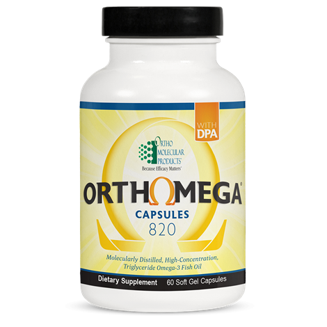ORTHOMOLECULAR Orthomega 820 Capsules with DPA and Triglyceride Omage-3 Fish Oil