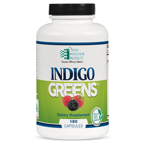 Ortho Molecular Indigo Green Capsules — supports detoxification & antioxidant pathways