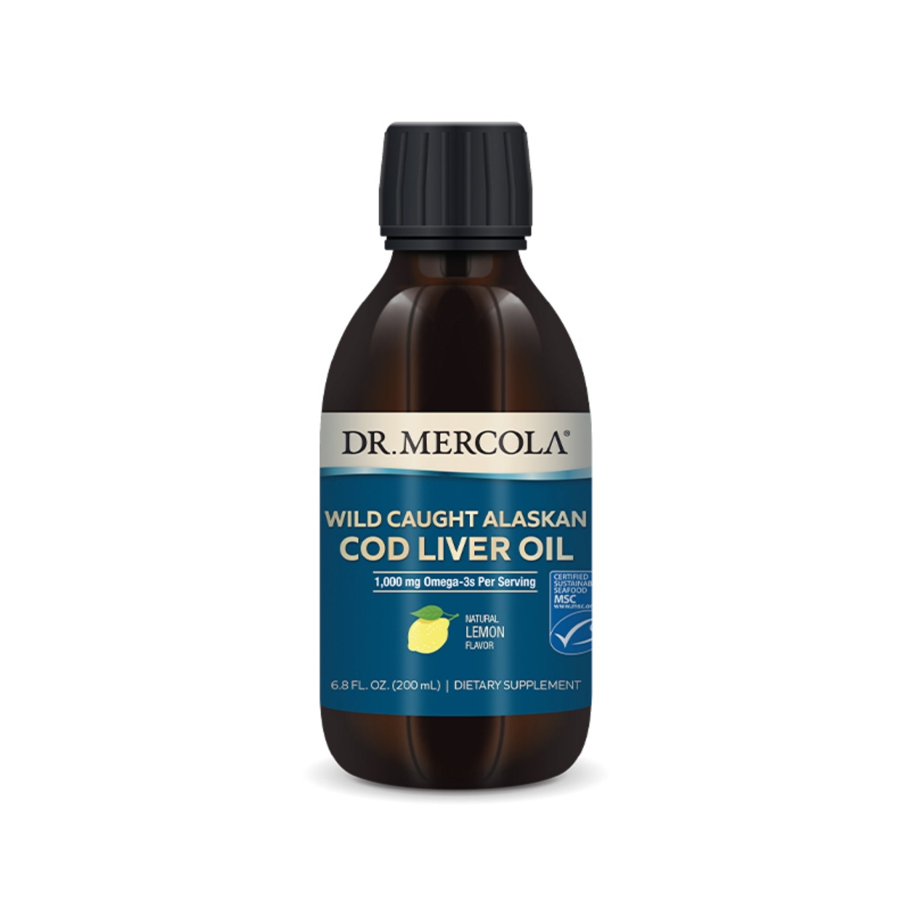 Dr. Mercola Liquid Cod Liver Oil 6 Fl. Oz.