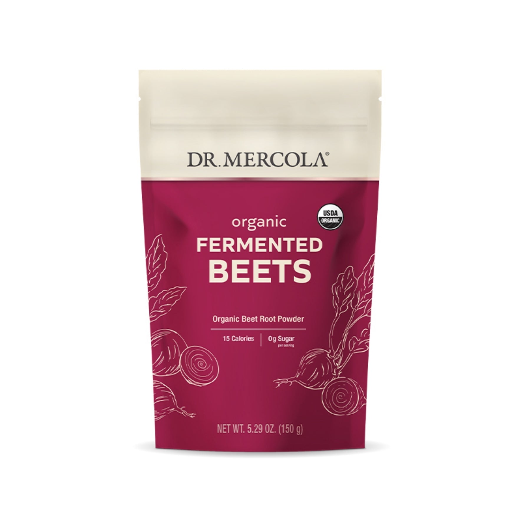 Dr. Mercola Organic Fermented Beet Powder 5 oz.
