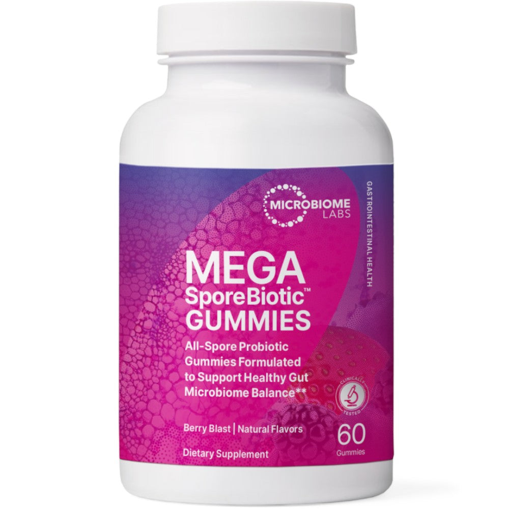 Microbiome Labs MegaSporeBiotic Gummies 60Ct — gut health probiotic support