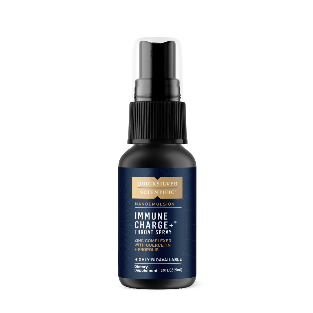 QUICKSILVER Immune Charge+® Throat Spray 0.9 fl oz — supports immune defense and respiratory health