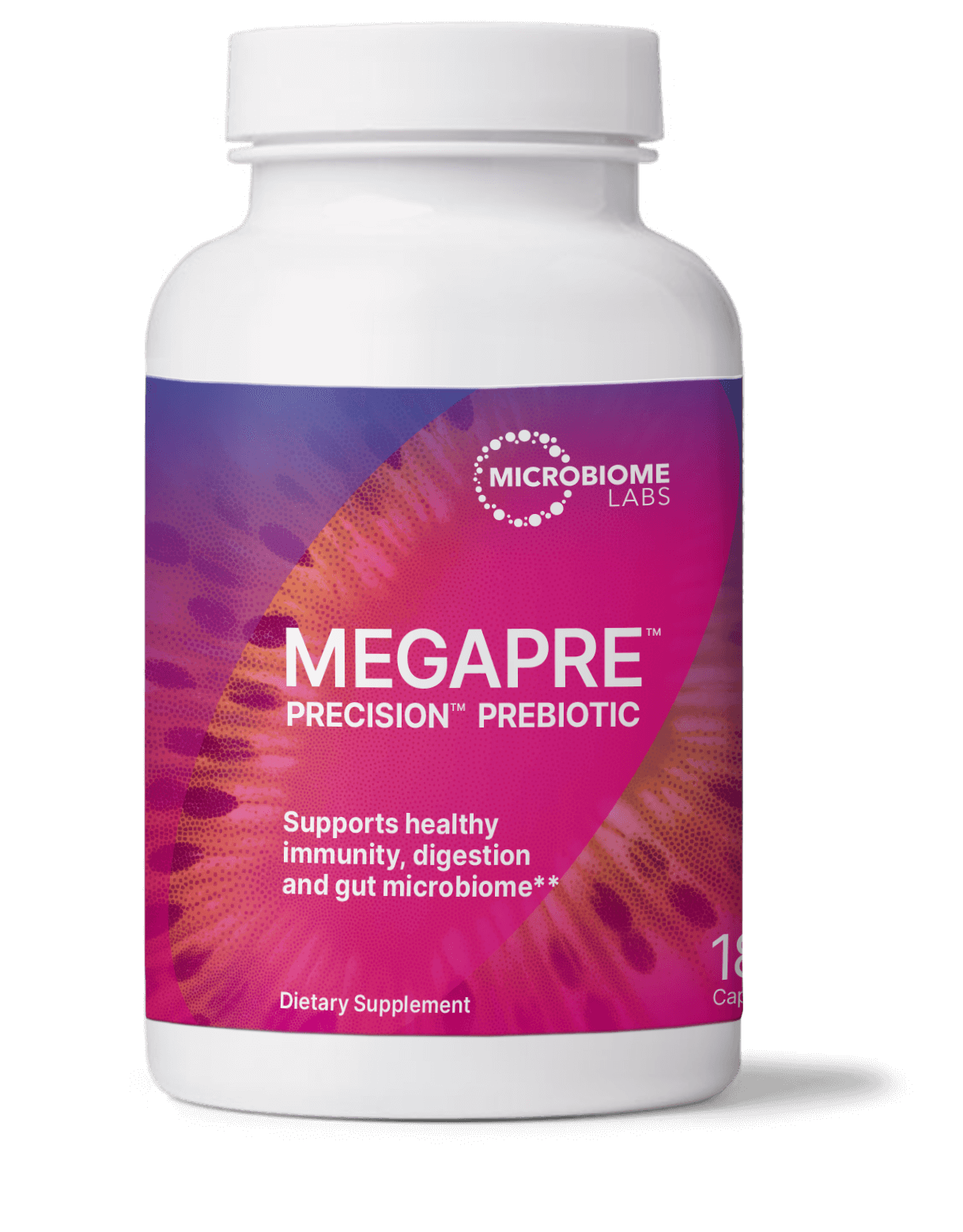 Microbiome Labs MegaPre capsules — prebiotic support for gut microbiome