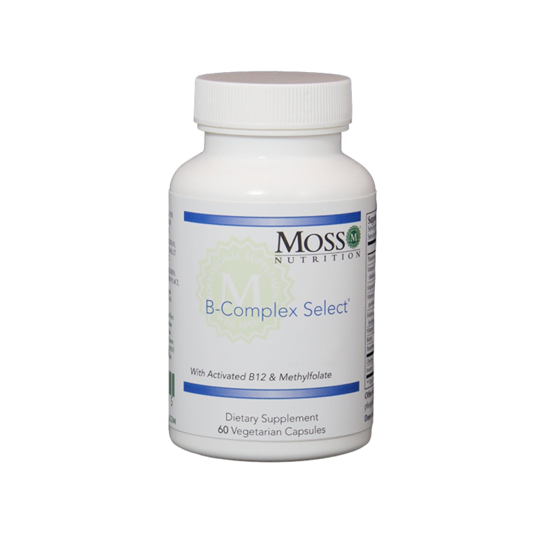 Moss Nutrition B-Complex Select vitamin B complex supplement