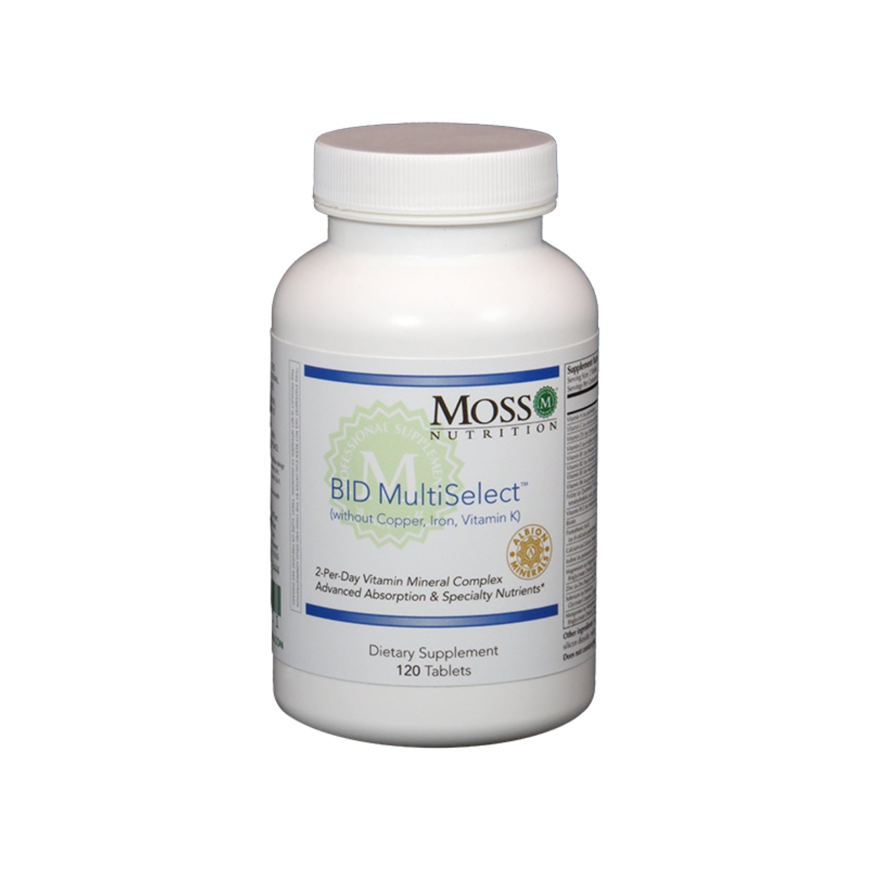 Moss Nutrition BID MultiSelect multivitamin supplement