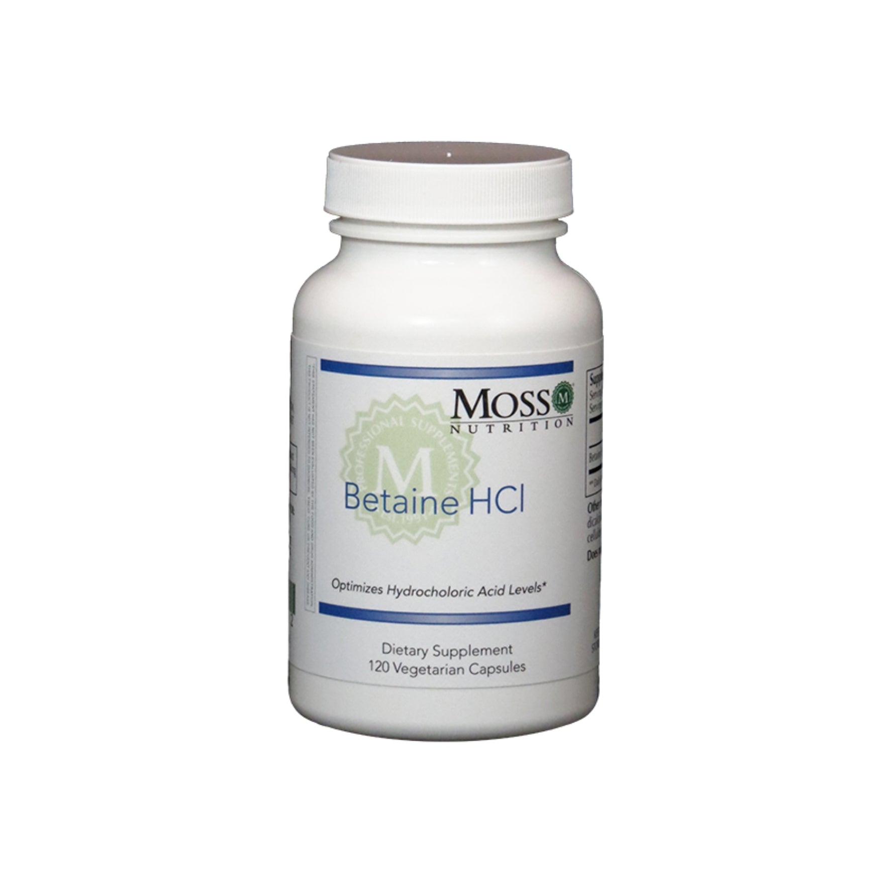 Moss Nutrition Betaine HCl stomach acid support supplement