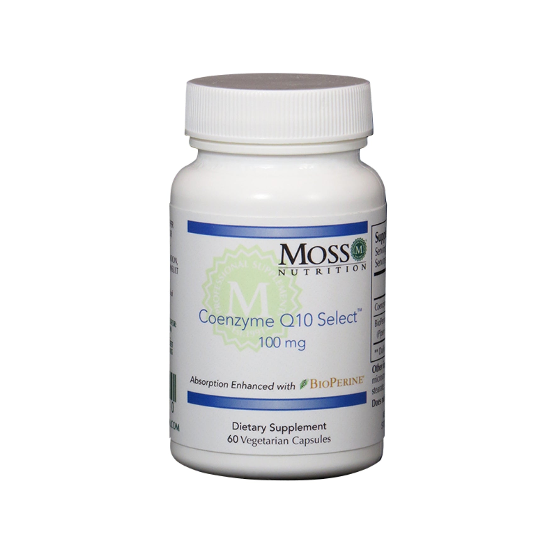 Moss Nutrition Coenzyme Q10 Select energy support supplement