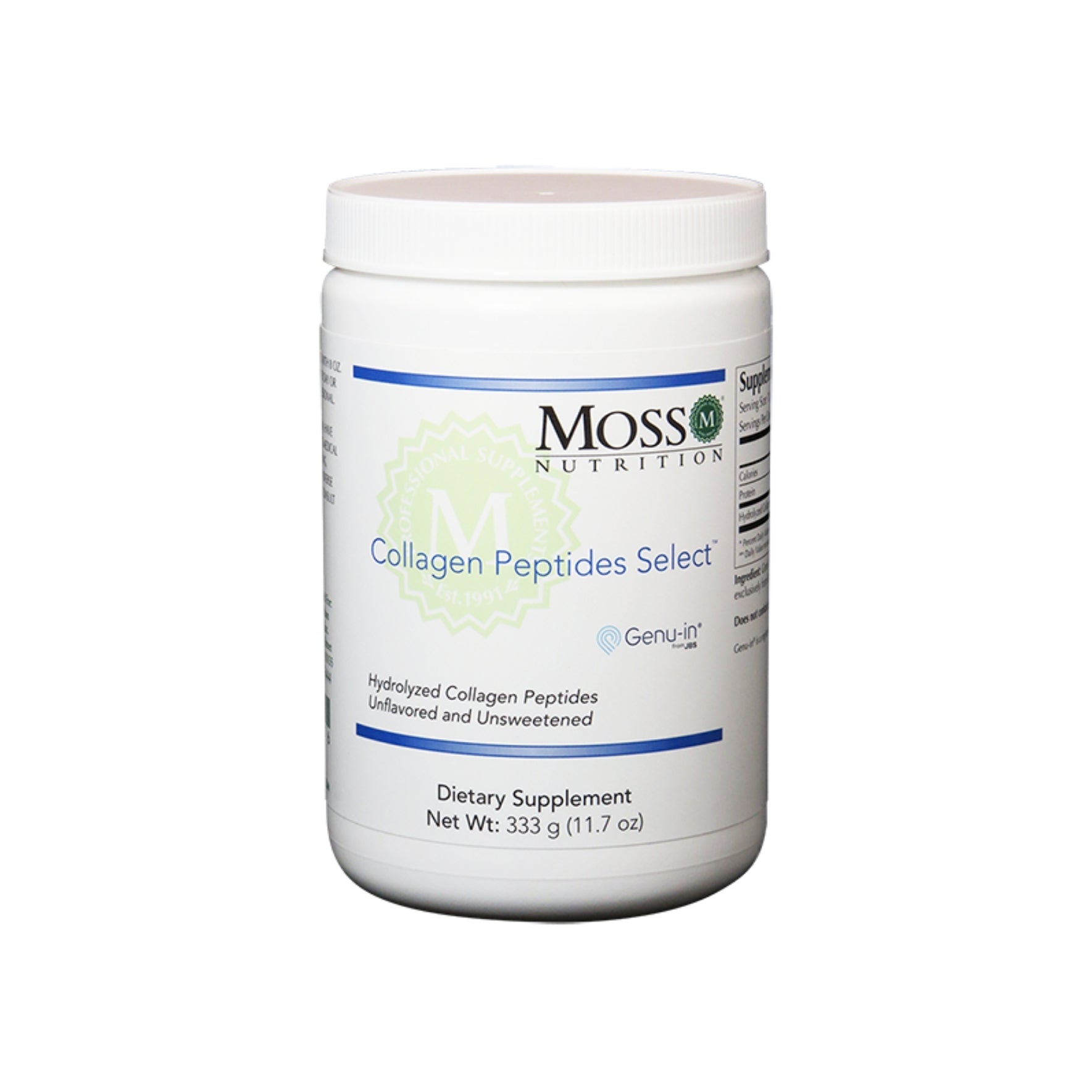 Moss Nutrition Collagen Peptides Select collagen support supplement