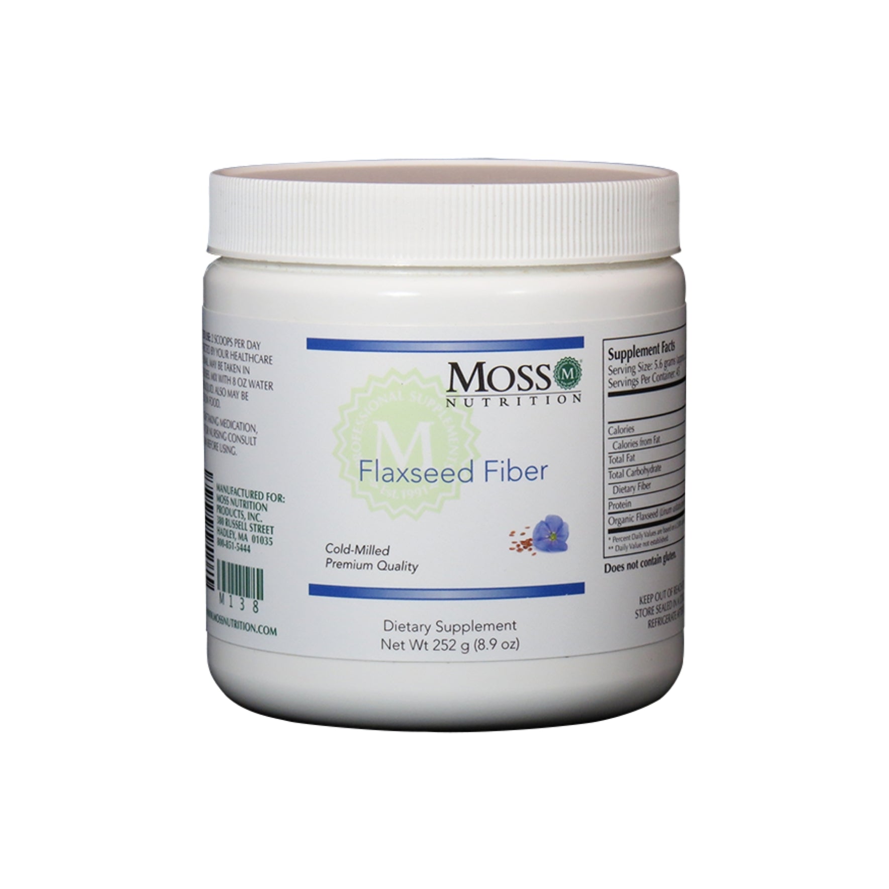 Moss Nutrition Flaxseed Fiber digestive fiber supplement