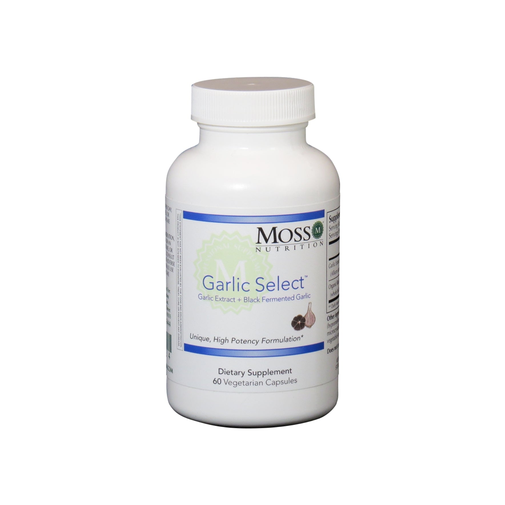 Moss Nutrition Garlic Select cardiovascular support supplement