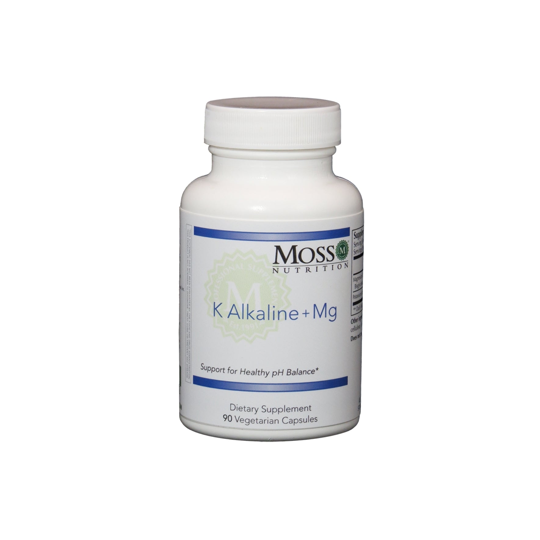 Moss Nutrition K Alkaline + Mg mineral support supplement