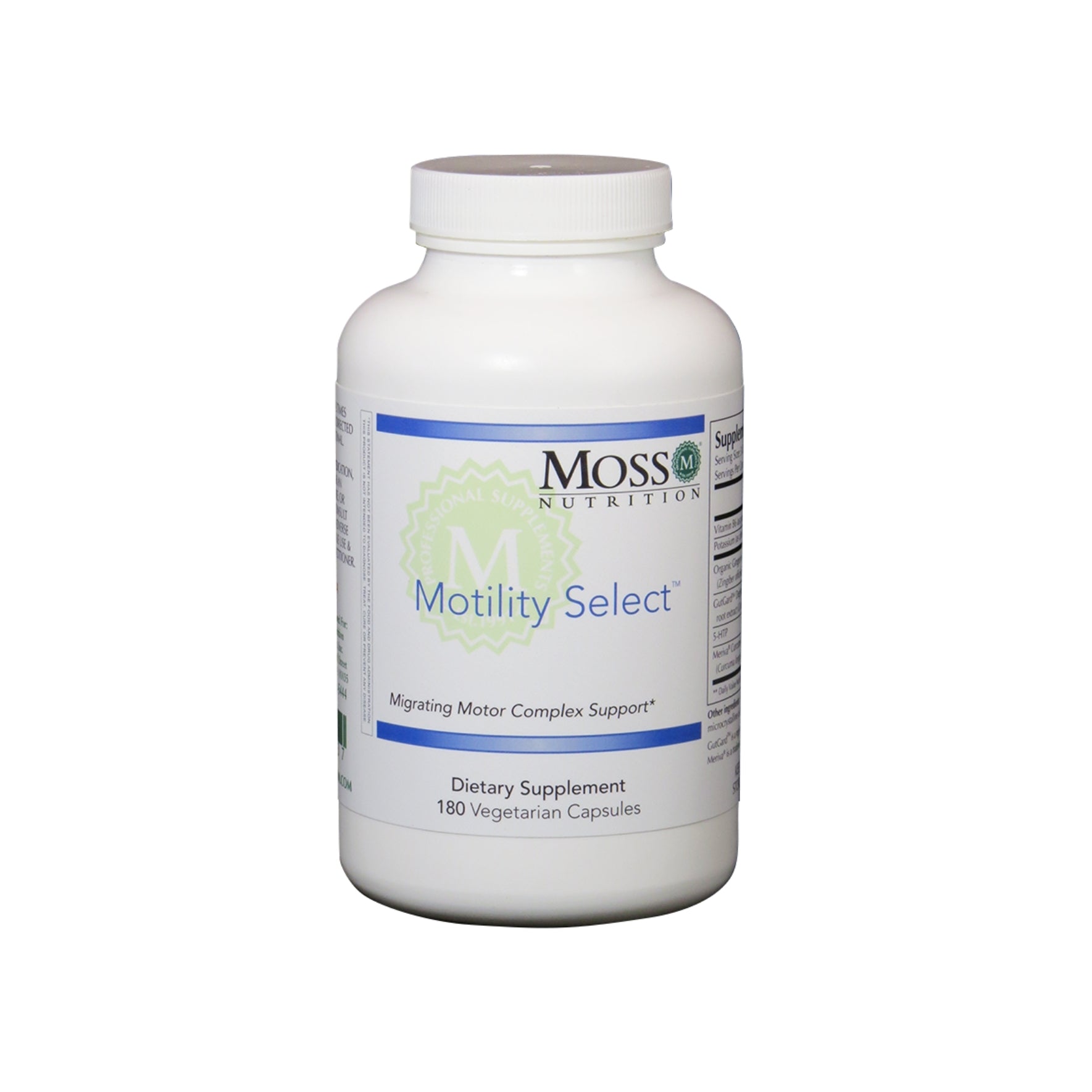 Moss Nutrition Motility Select digestive motility supplement