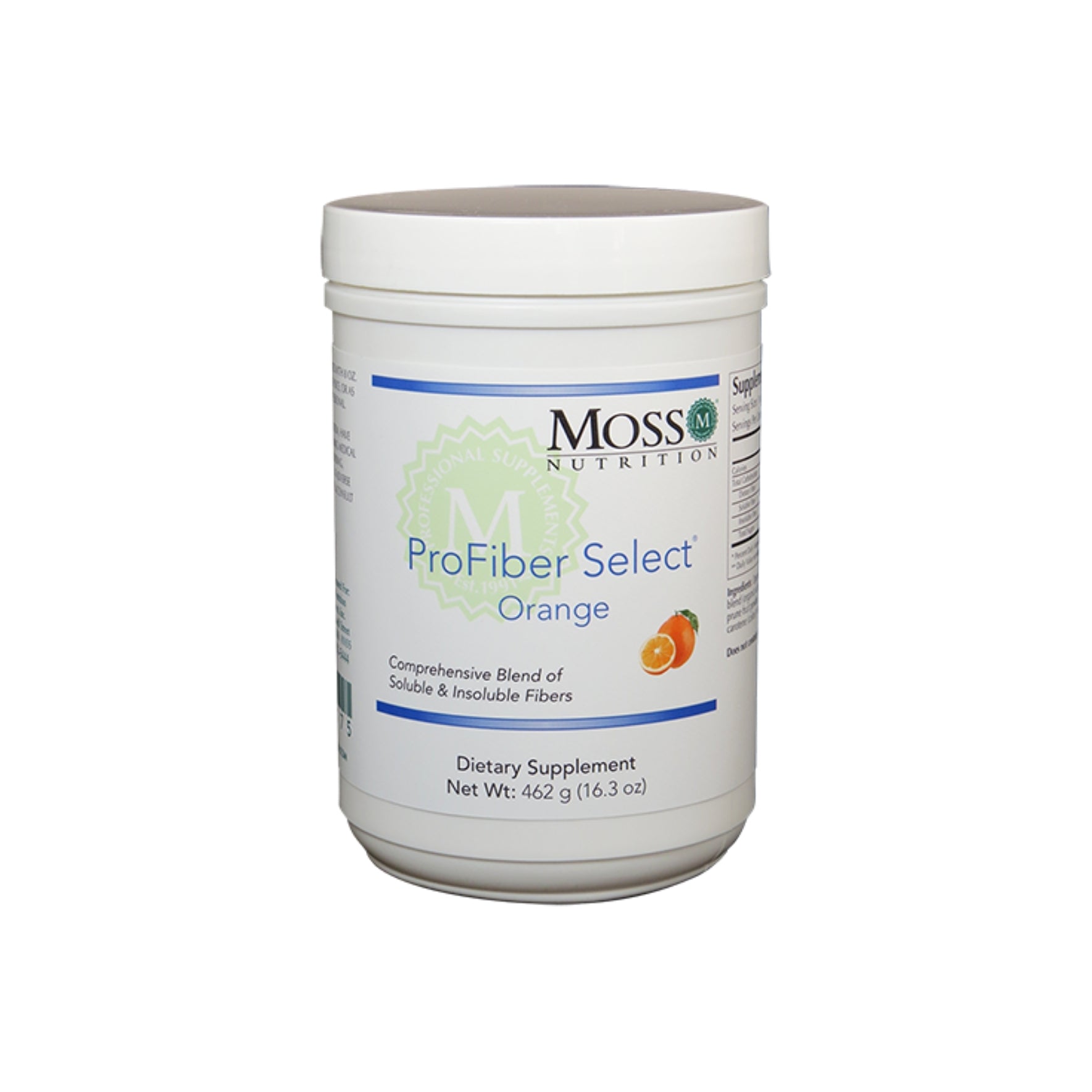 Moss Nutrition ProFiber Select Orange fiber supplement