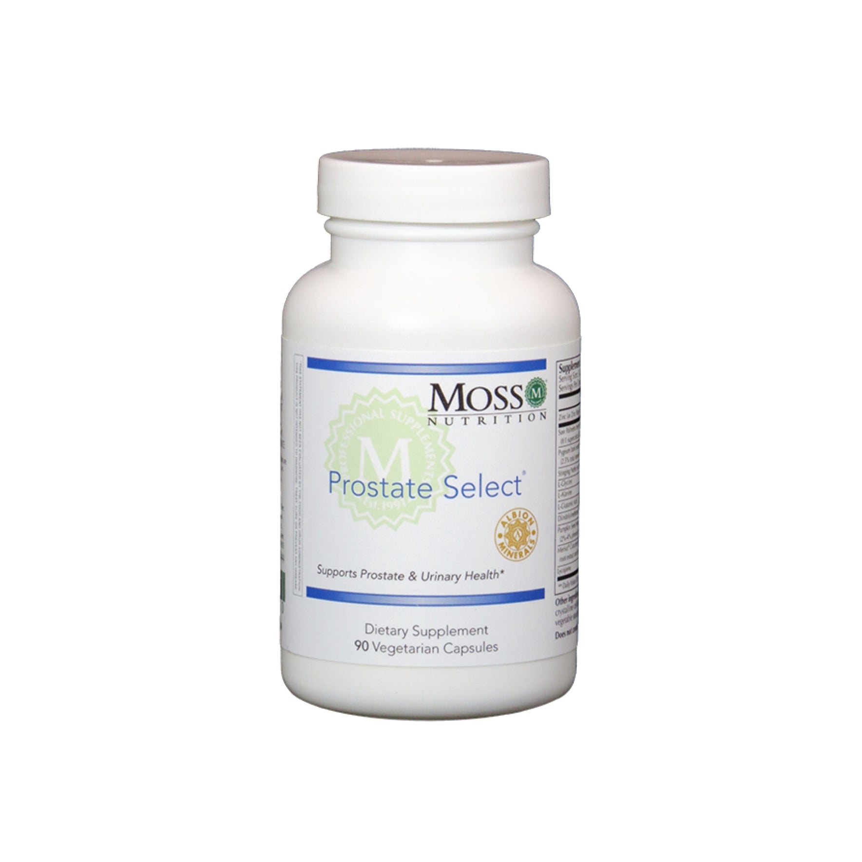 Moss Nutrition Prostate Select prostate health supplement