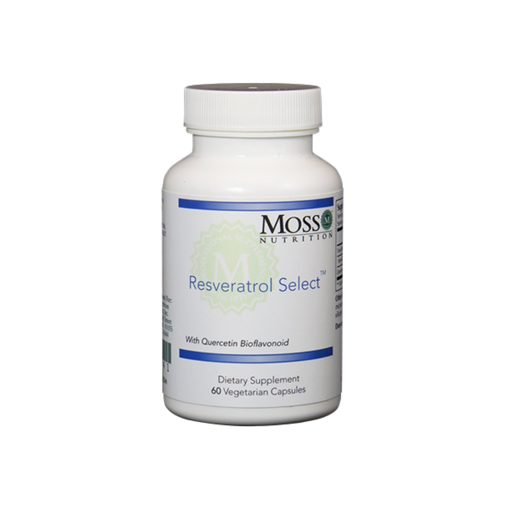 Moss Nutrition Resveratrol Select antioxidant support supplement