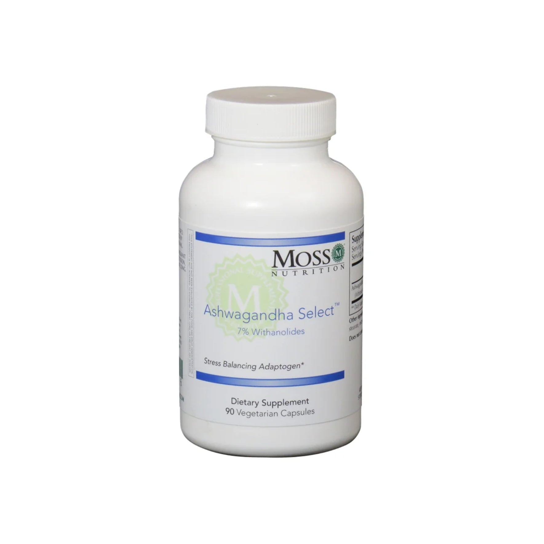 Moss Nutrition Ashwagandha Select stress support supplement