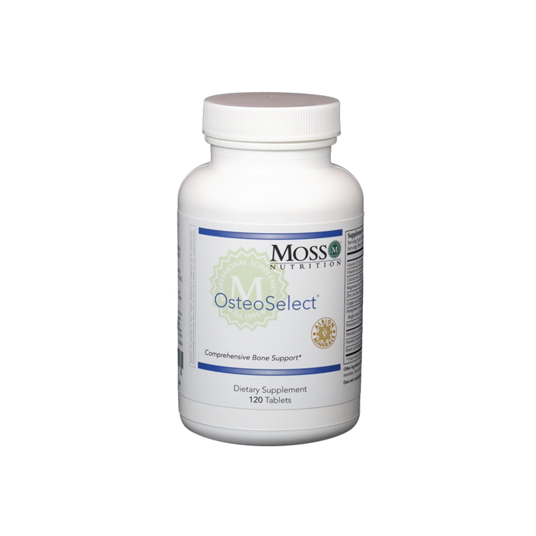 Moss Nutrition Osteo Select bone density support supplement