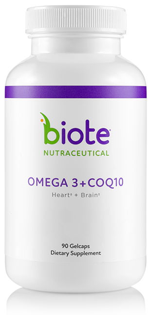 Biote Omega-3 CoQ10 — combines fish oil and CoQ10 for heart and brain health