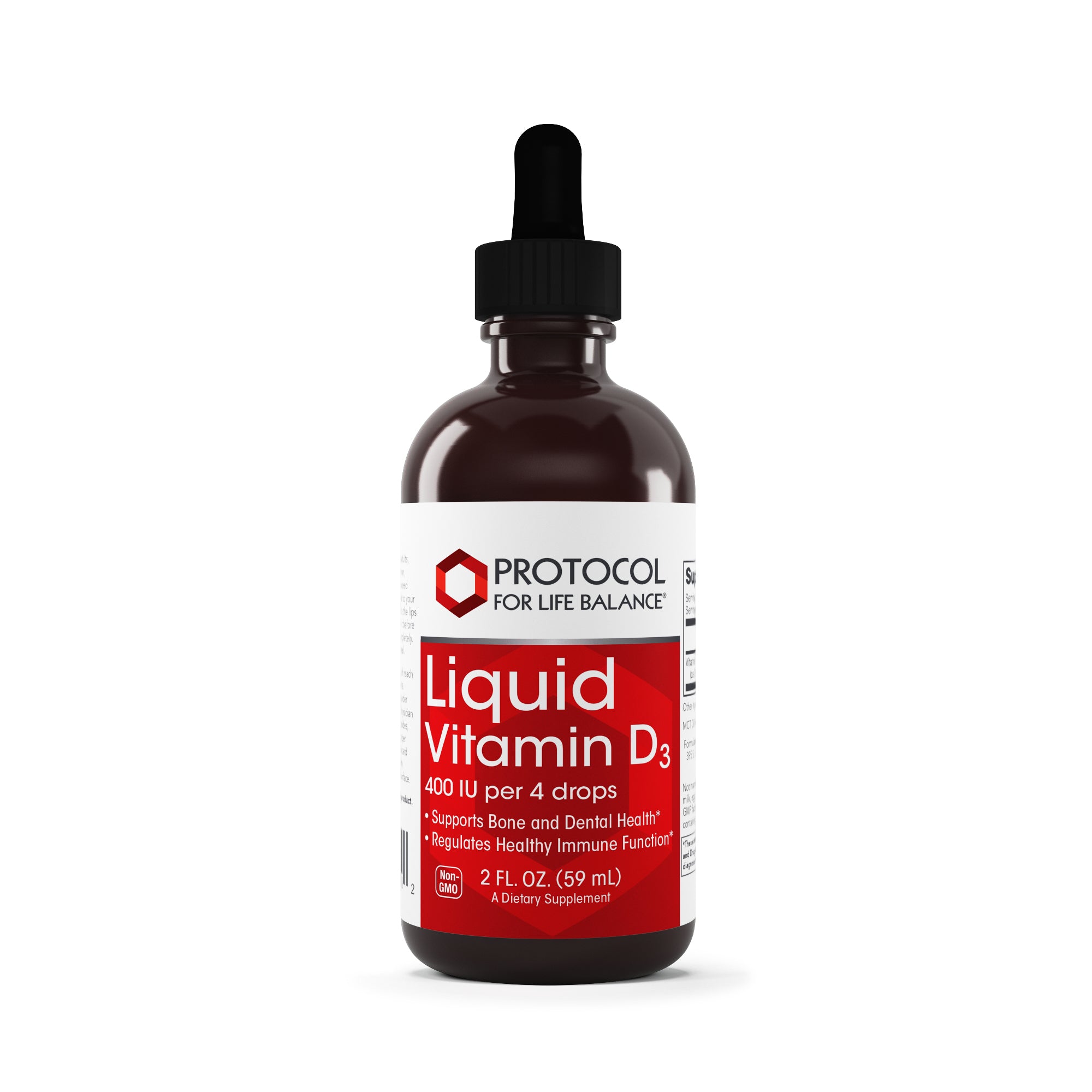 PROTOCOL FOR LIFE Vitamin D3 Liquid 400 IU/4 Drops