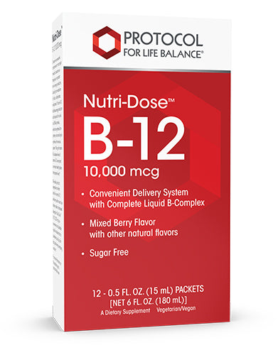 PROTOCOL FOR LIFE Nutridose, B-12 10,000 mcg Vials