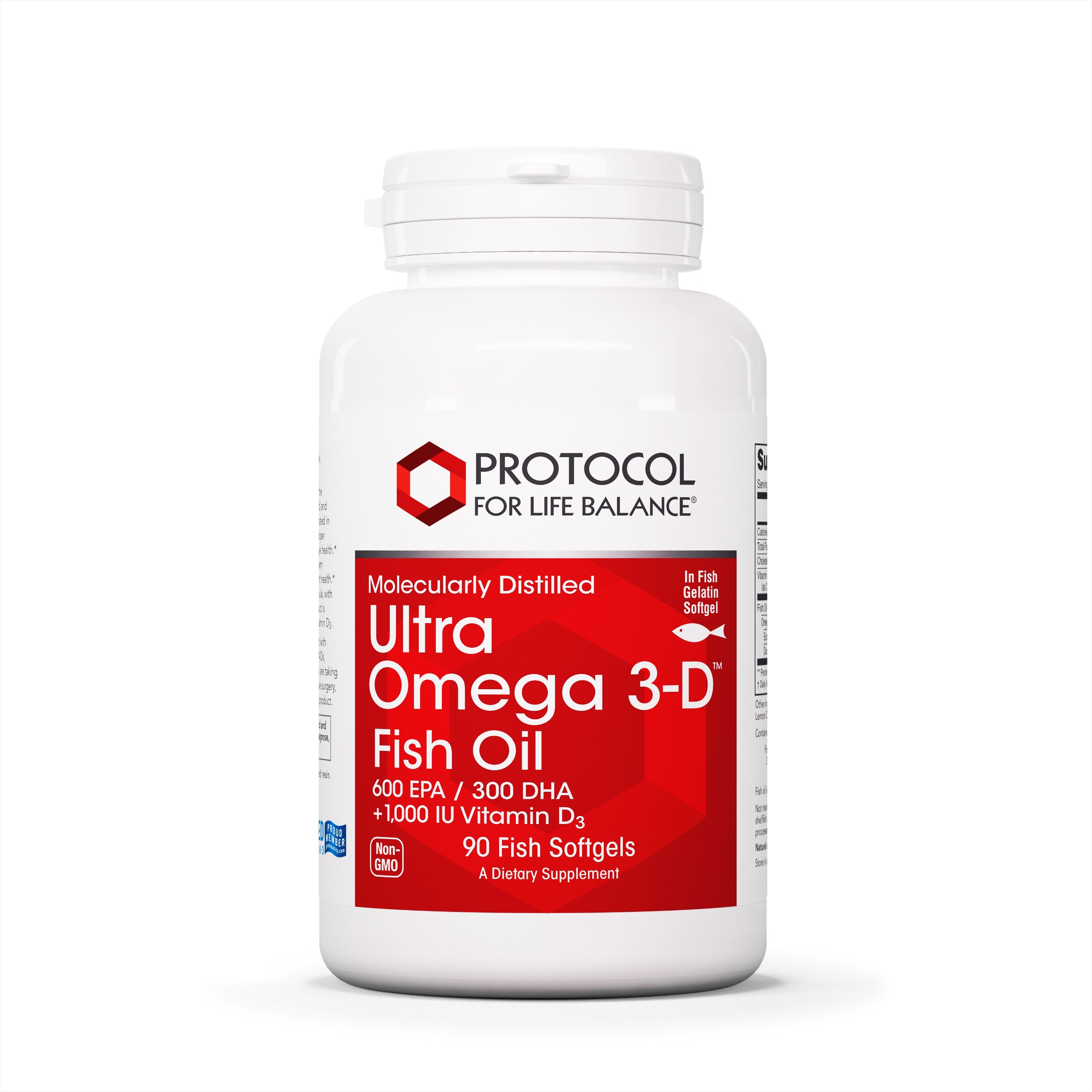 PROTOCOL FOR LIFE Ultra Omega 3-D™ (600/300/1,000 IU D3 per Gel)