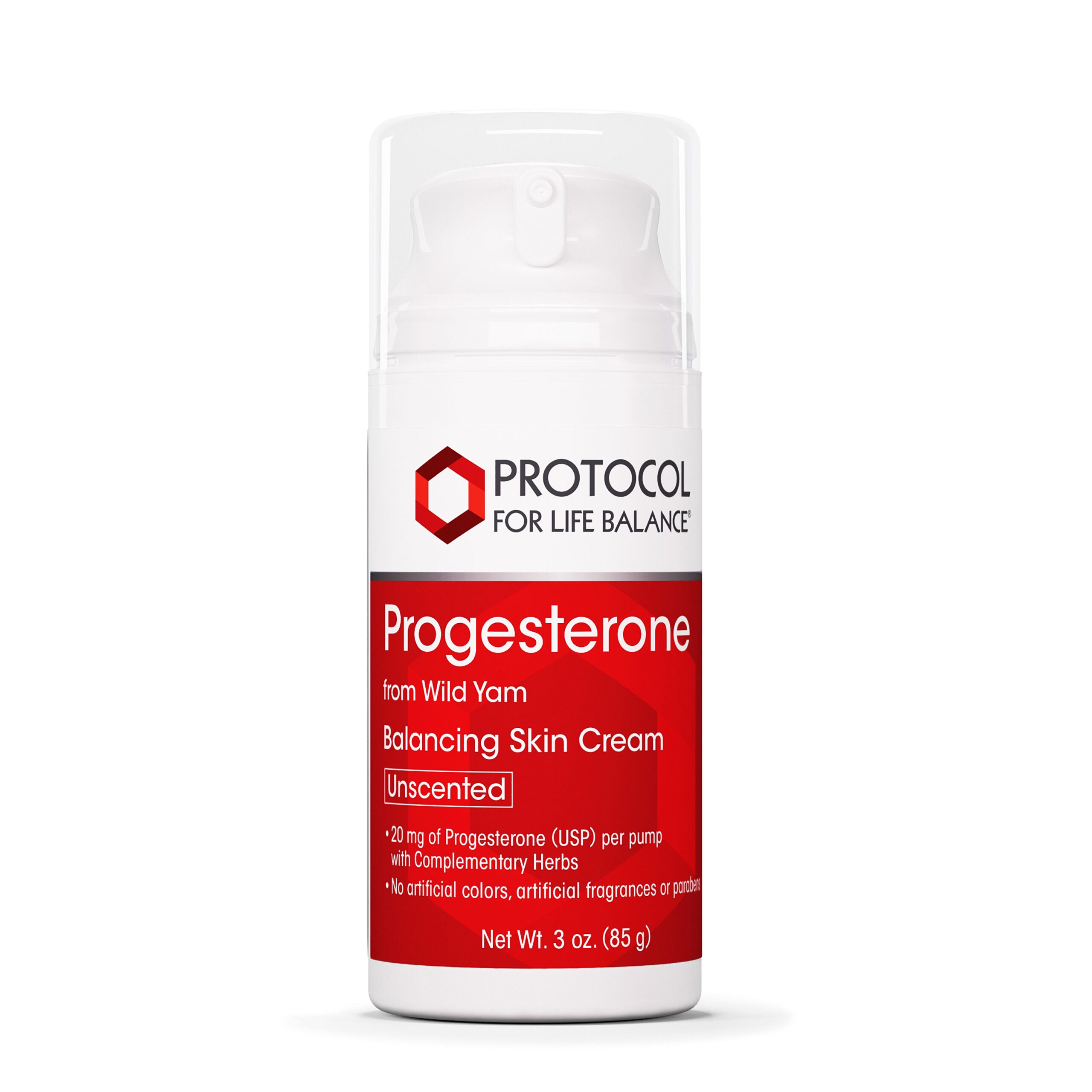 PROTOCOL FOR LIFE Progesterone Cream Pump - 20 mg