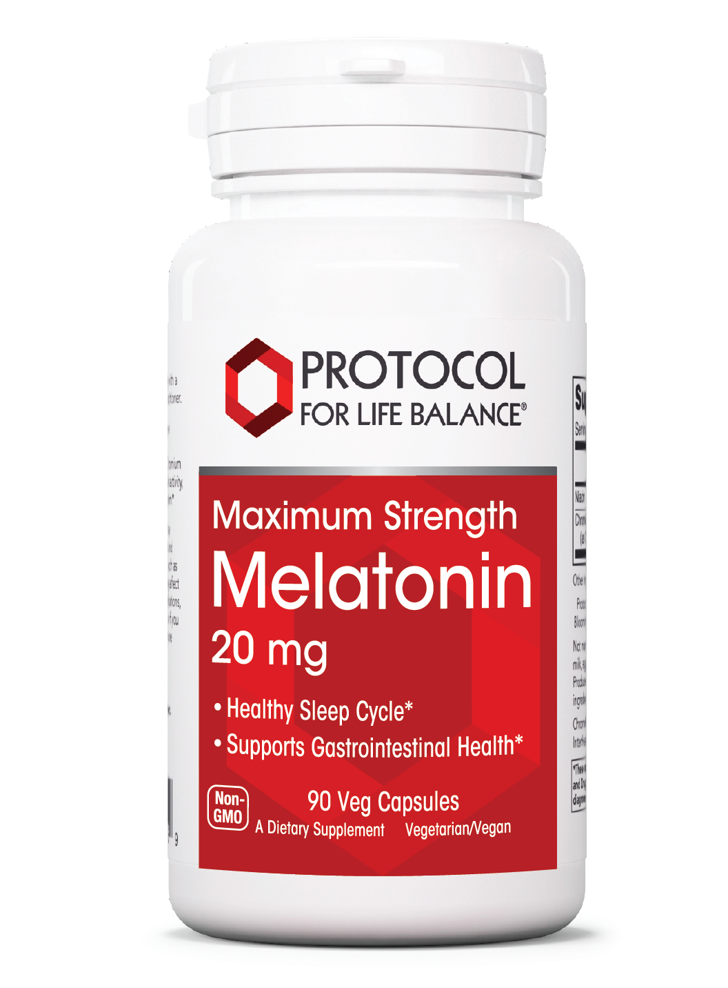 PROTOCOL FOR LIFE Melatonin - Maximum Strength 20 mg