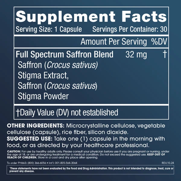 ProHealth Full Spectrum Saffron - 30 capsules