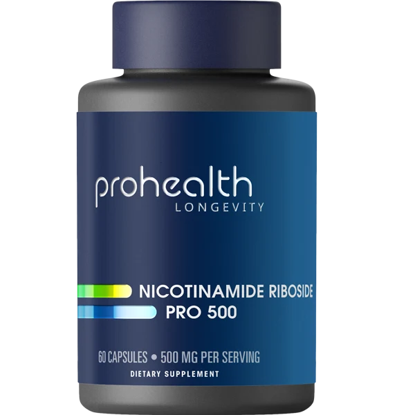 ProHealth Nicotinamide Riboside Pro 500 + 250 mg TMG per serving - 60 capsules