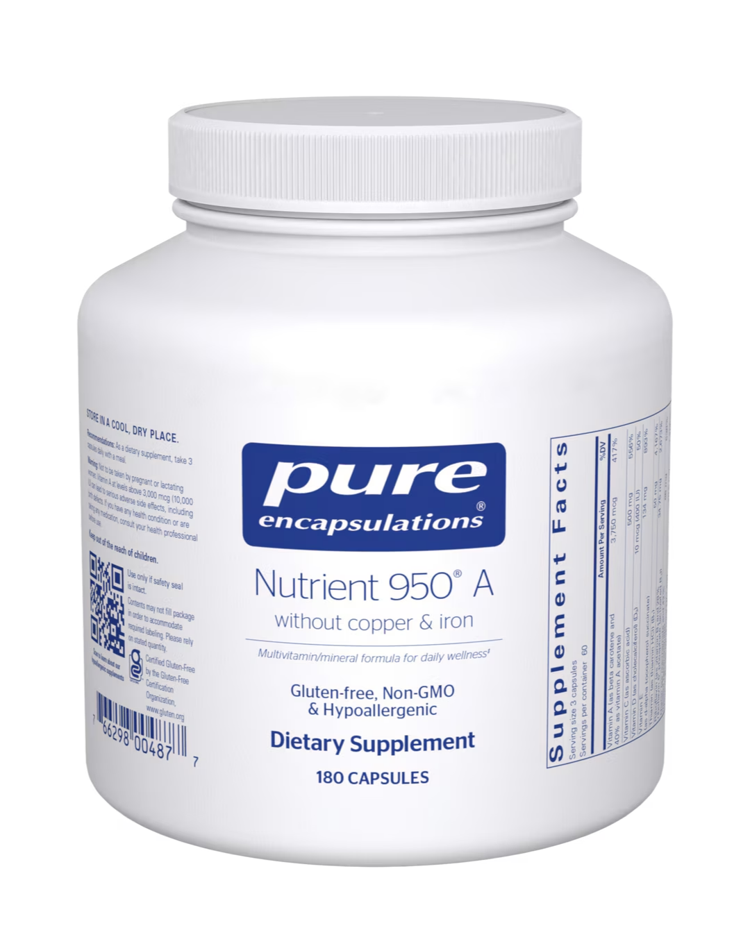 Pure Encapsulations Nutrient 950® without Iron