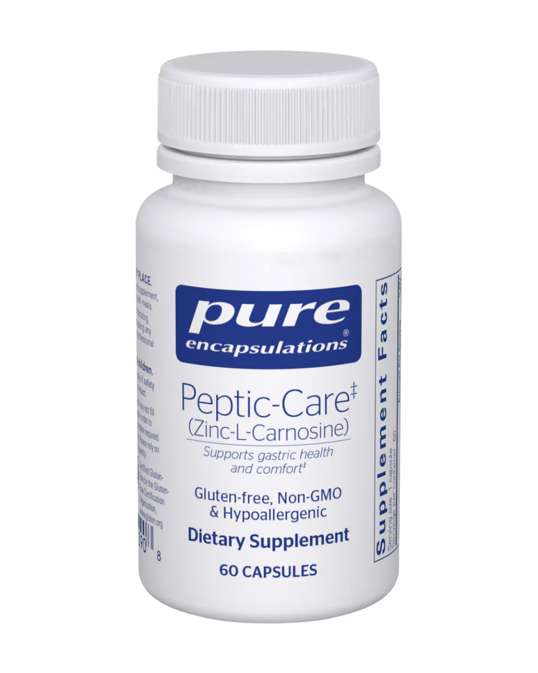 Pure Encapsulations Peptic-Care‡ (Zinc-L-Carnosine) 60's