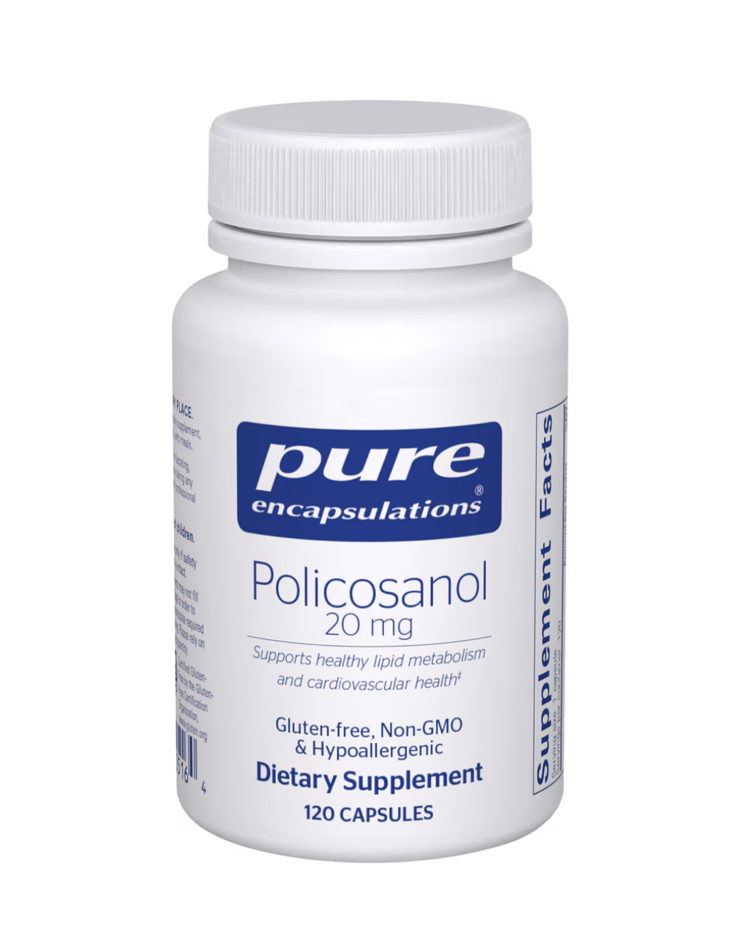 Pure Encapsulations Policosanol 20 mg. 120's