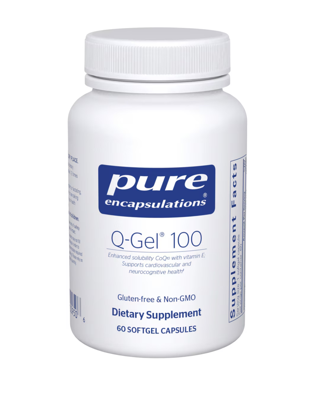 Pure Encapsulations Q-Gel® (Hydrosoluble™ CoQ10) 100 mg 60's
