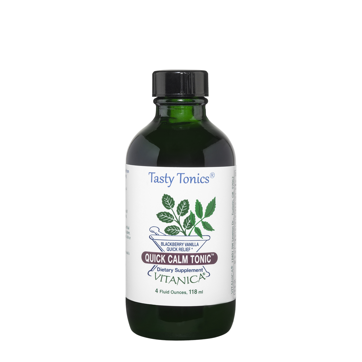 Quick Calm Tonic™ ~ Blackberry Vanilla Quick Relief ~ 4 ounces