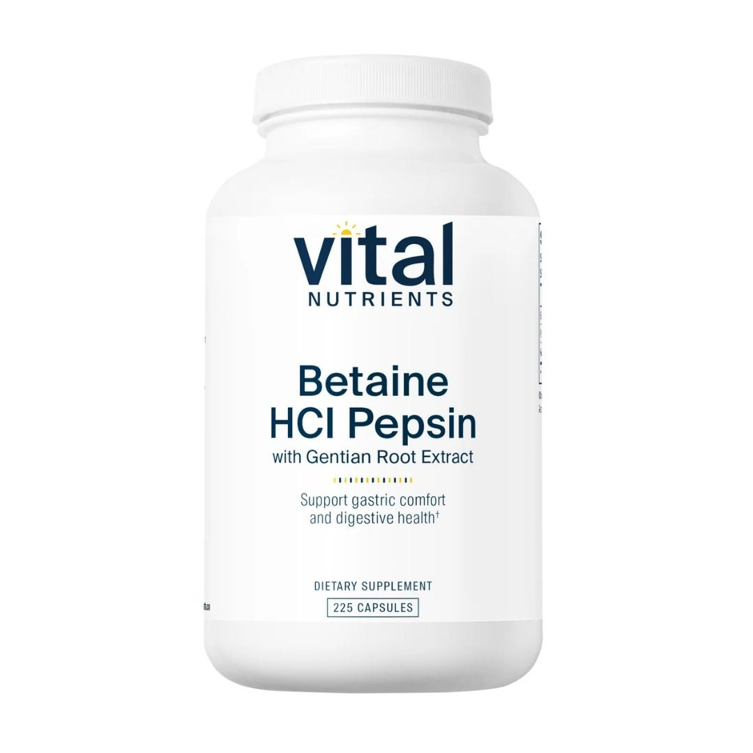 Vital Nutrients Betaine HCl Pepsin Gentian Root Extract