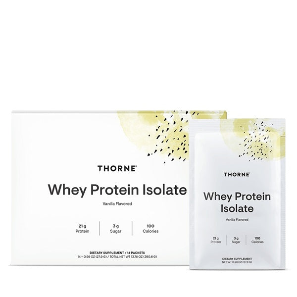 THORNE Whey Protein Isolate Packets Vanilla