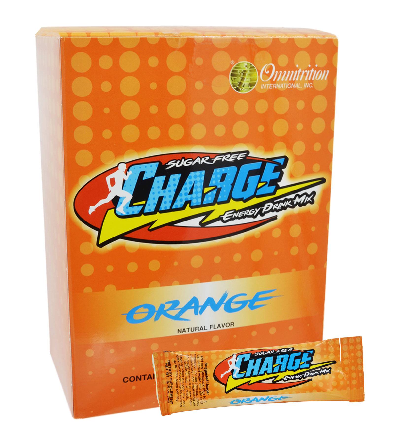 OMNITRITION Sugar Free Orange Charge Packets