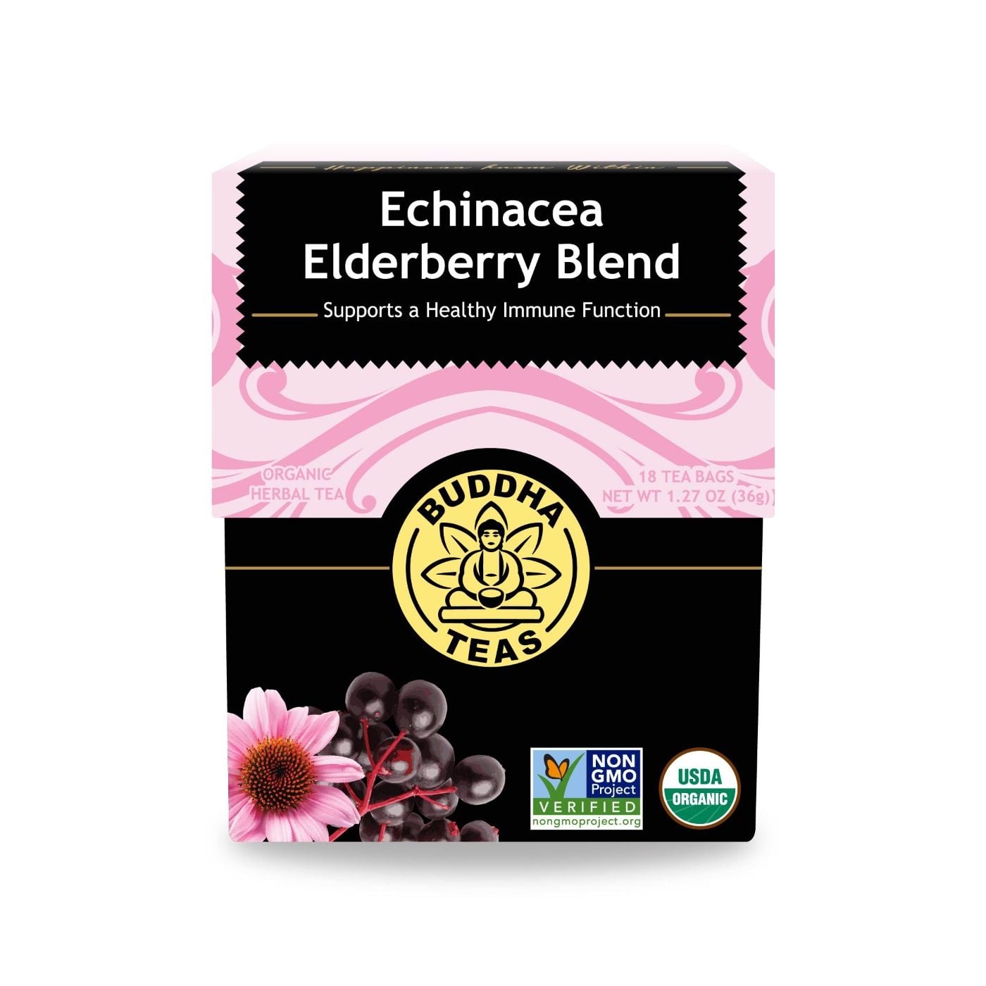 Buddha Teas - Echinacea Elderberry Blend 18 Bags
