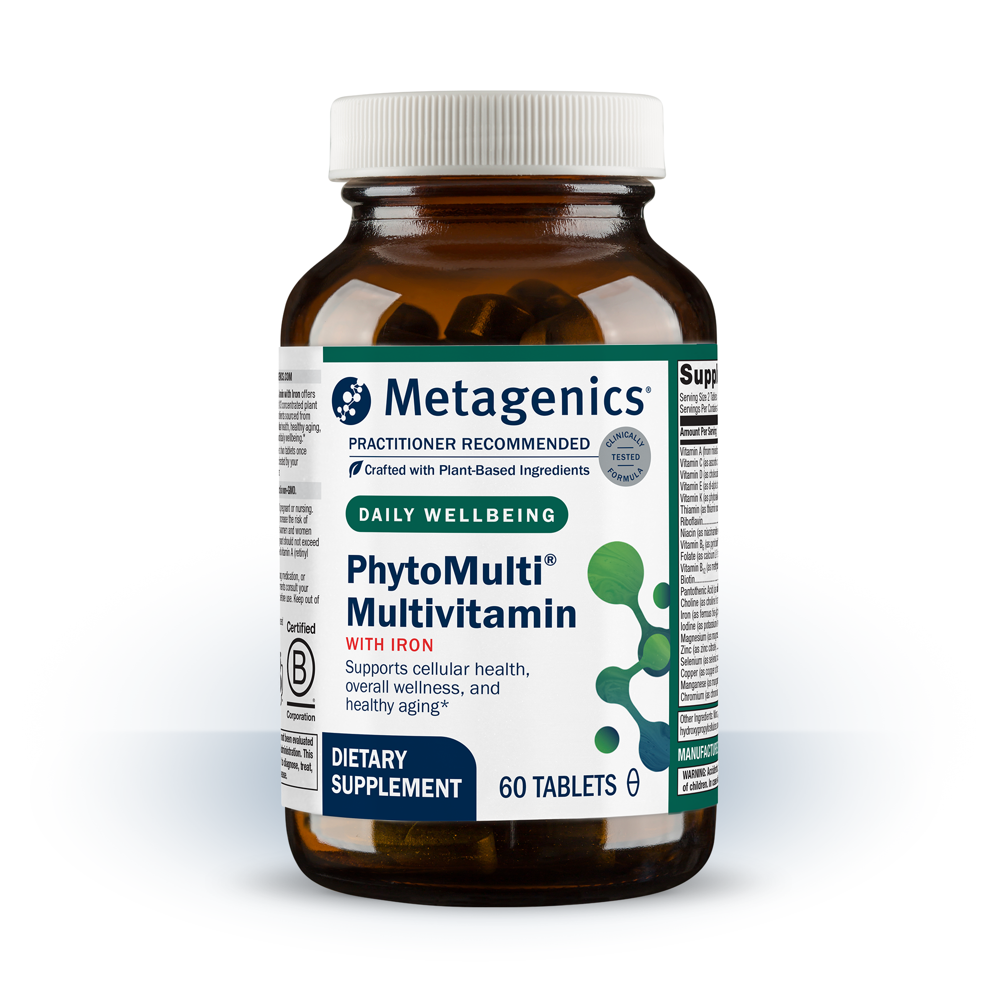 METAGENICS PhytoMulti® Multivitamin with Iron