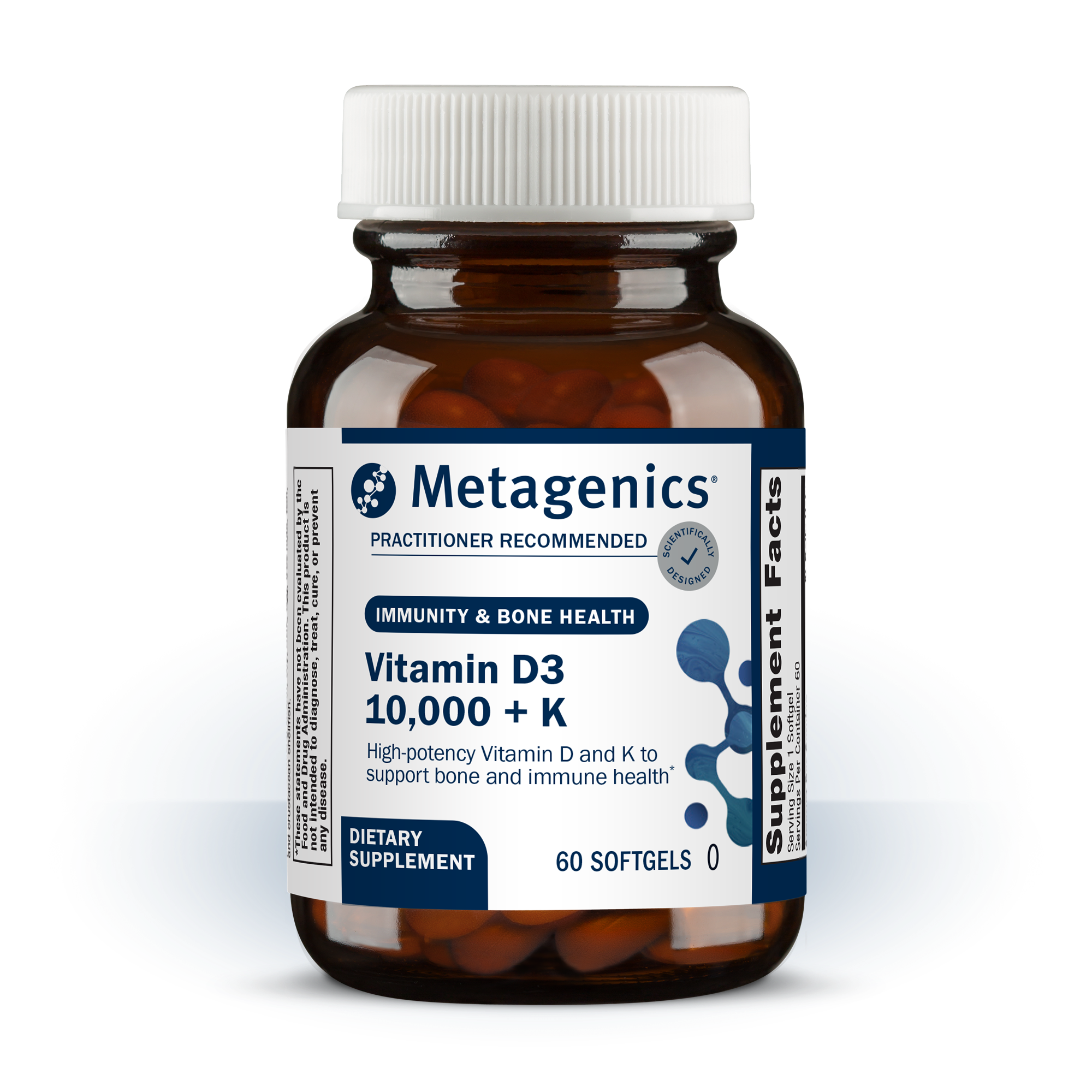 METAGENICS Vitamin D3 10,000 + K