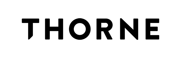 Black 'THORNE' logo